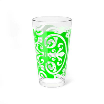 Mixing Glass, 16oz Scrollwork Art