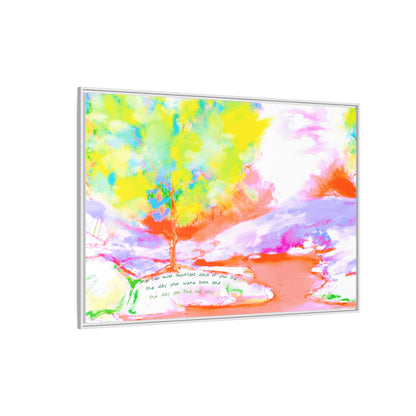 Inspirational Landscapes  Matte Canvas, Framed (Multi-color) Mark Twain Quote