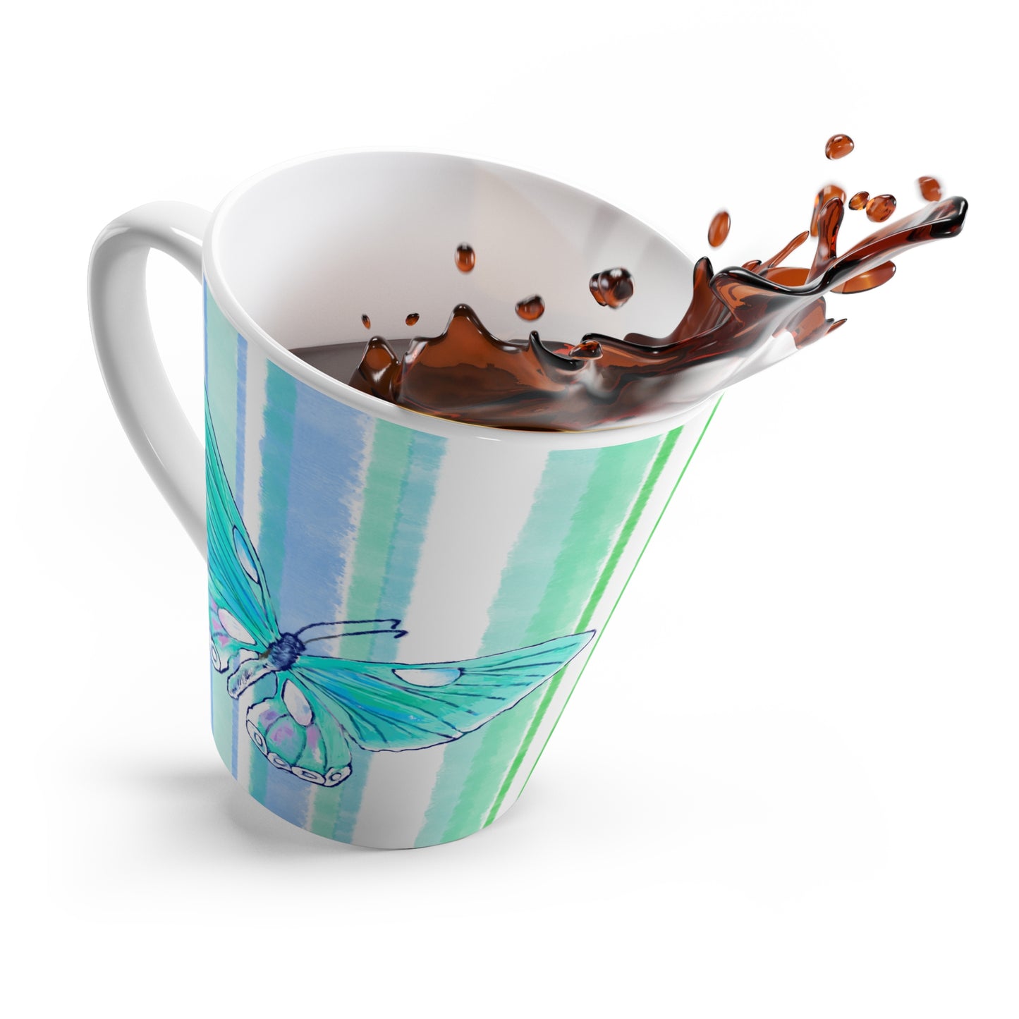 Fun Stripes Latte Mug