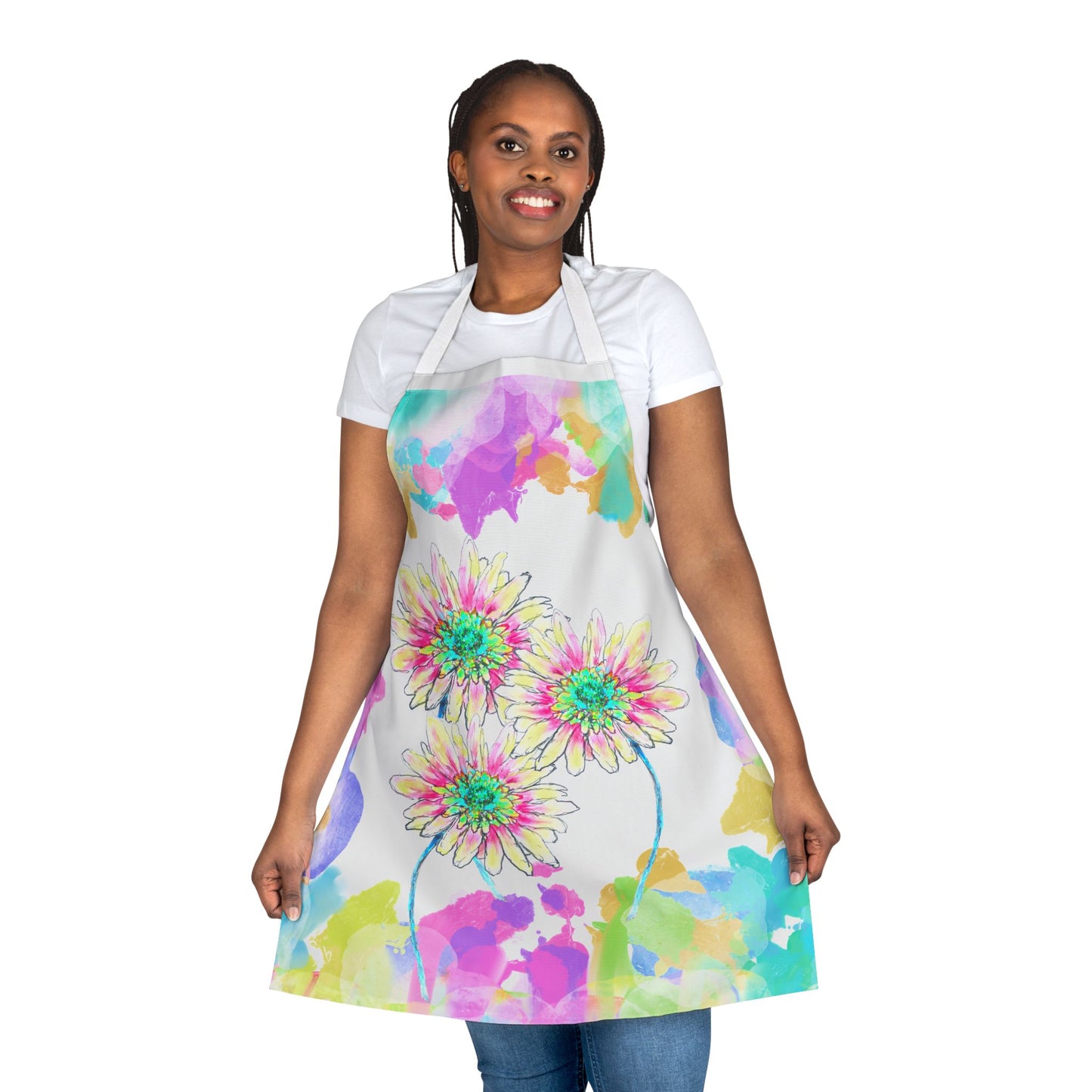 Zinnia Color Splash Apron
