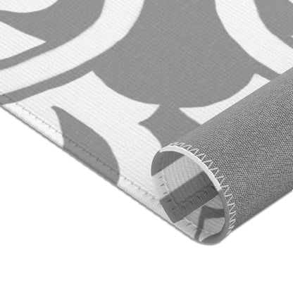 Scrollwork Indoor/Outdoor Rug Gray