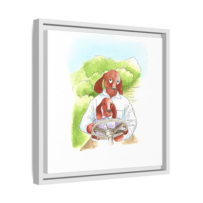 Dogi Fun Matte Canvas Framed