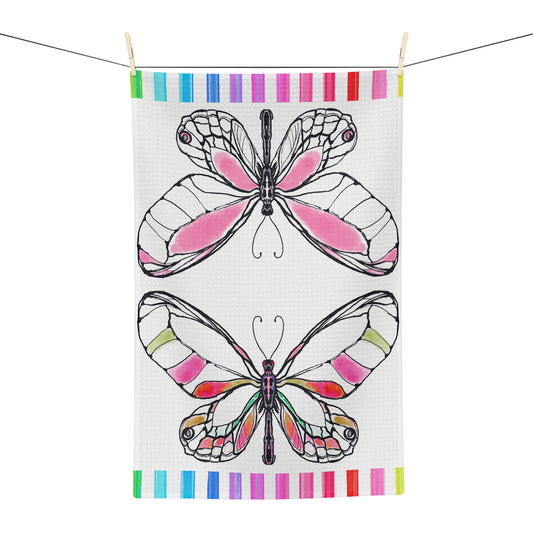 Flutterstripe Microfiber Tea Towel