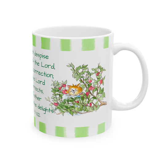 Kitty Fun Mug "My son, do not despise..."