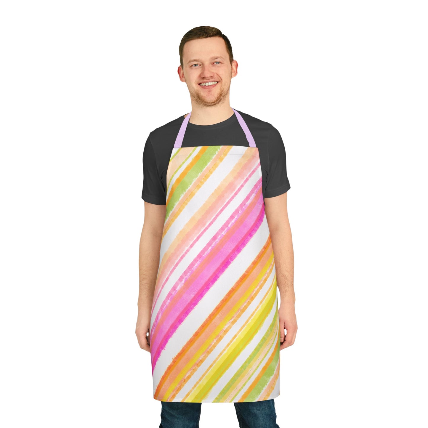 Aprons Watercolor Diagonal Stripes