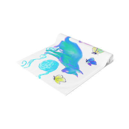 Colorful Cats Table Runner Colorful Cats (Cotton or Poly)