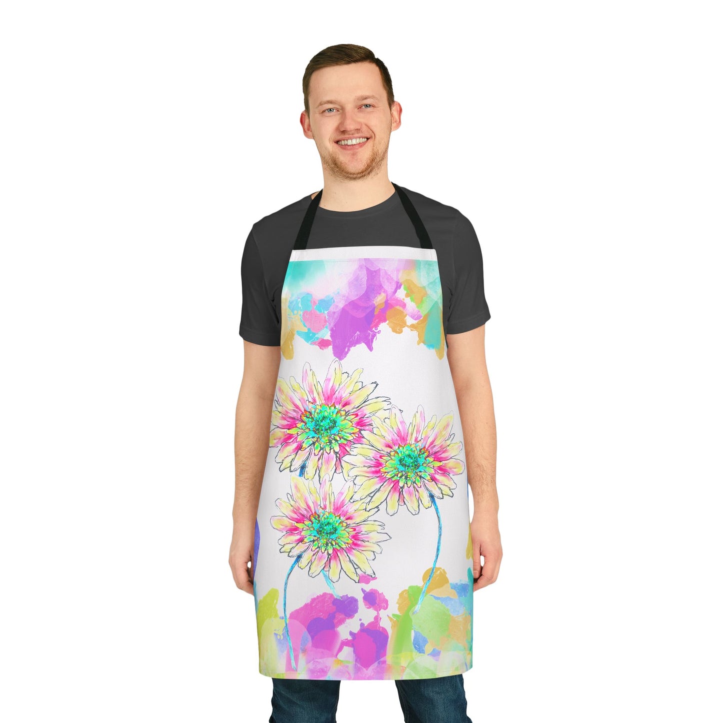 Zinnia Color Splash Apron