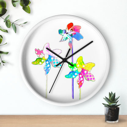Celebrations Pin Wheel Wall Clock