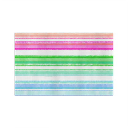 Watercolor Stripes Tea Towel