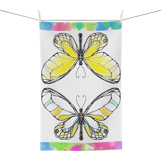 Flutterstripe Microfiber Tea Towel