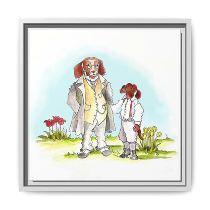 Dogi Fun Matte Canvas Framed