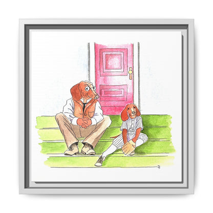 Dogi Fun Matte Canvas Framed