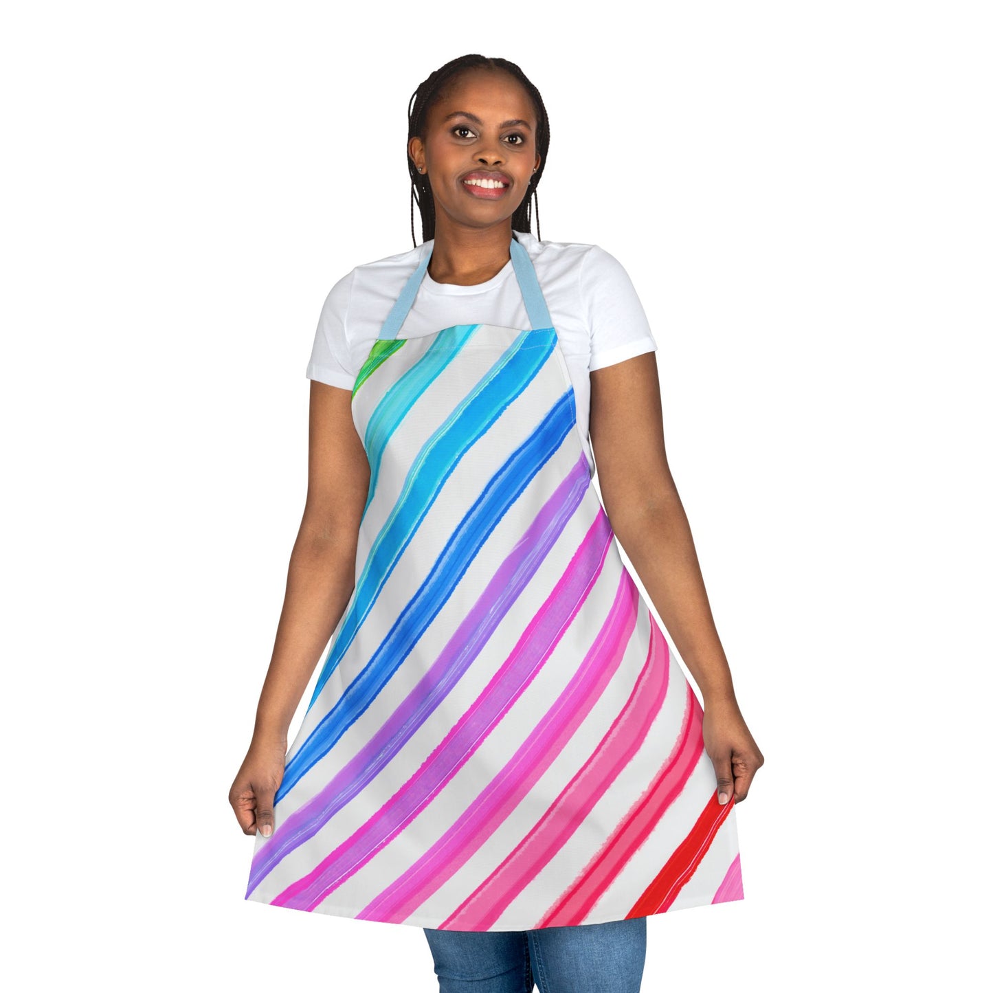 Aprons Watercolor Diagonal Stripes