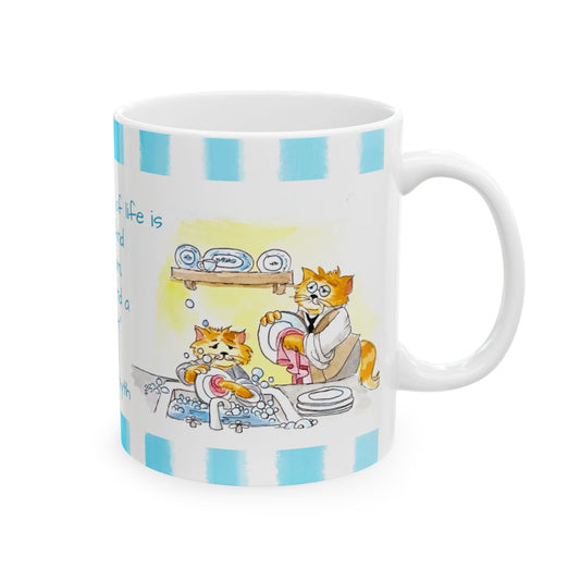 Kitty Fun Mug “The purpose of life…”