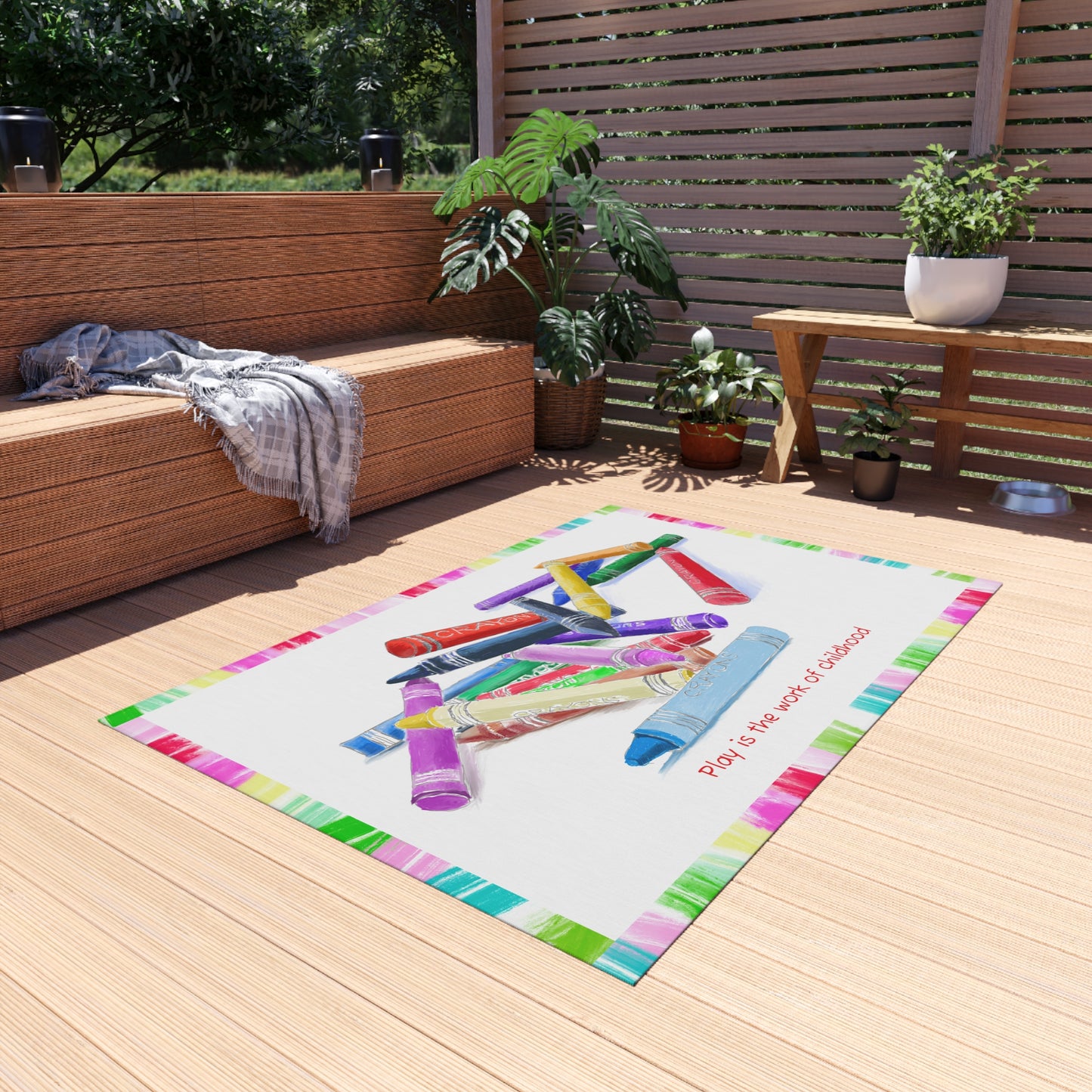 Pattern Play Indoor/Outdoor Rug Play is the work of childhood