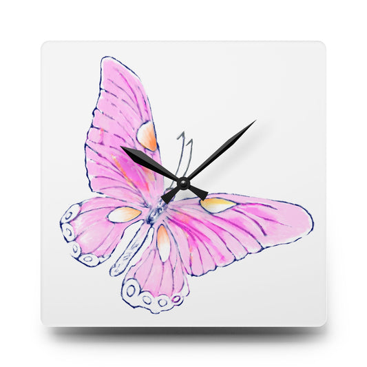 Swing Wall Clock Pink