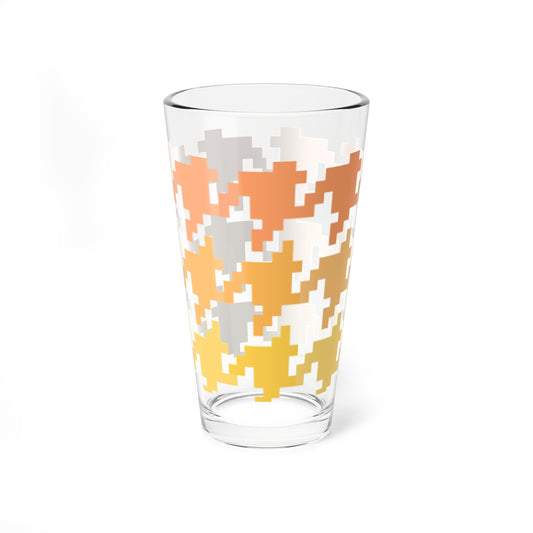 Mixing Glass, 16oz Houndstooth Fun