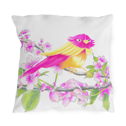 Outdoor Pillows Birdies & Cherry Blossom Branches