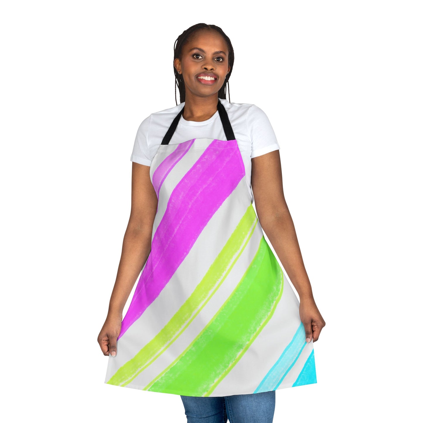 Aprons Watercolor Diagonal Stripes