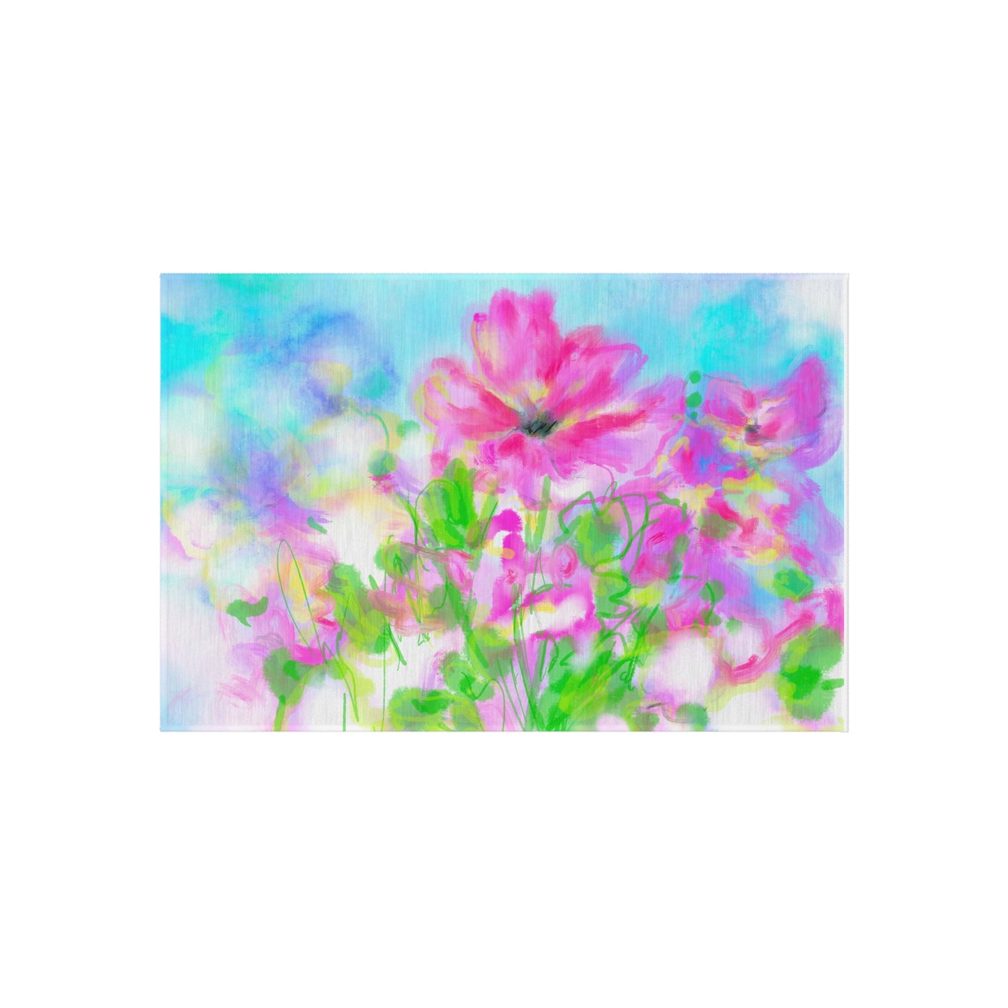 Rugs Indoor/Outdoor Abstract Garden Delight