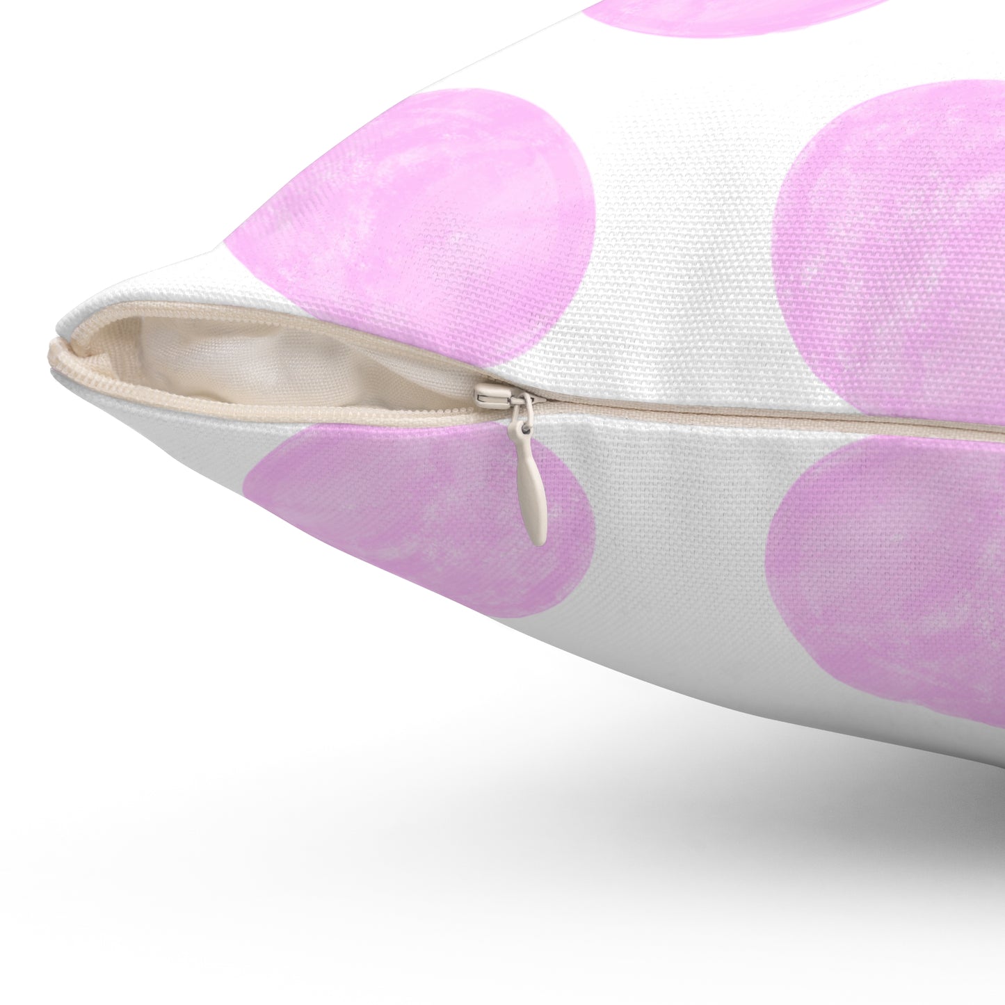 Polka Dot Joy Polyester Square Pillow "Solus Christus…”