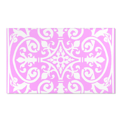 Scrollwork Indoor/Outdoor Rug Pink