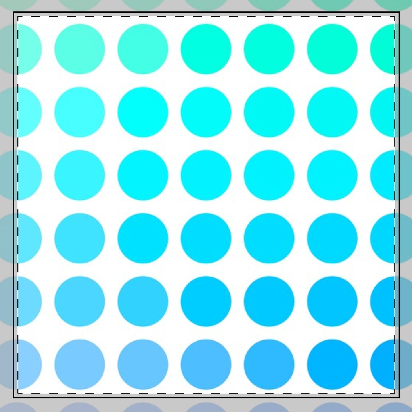 Polka Dot Joy Poly Twill Napkin, Aqua/Blue, Bright White Fabric Background