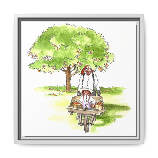 Dogi Fun Matte Canvas Framed