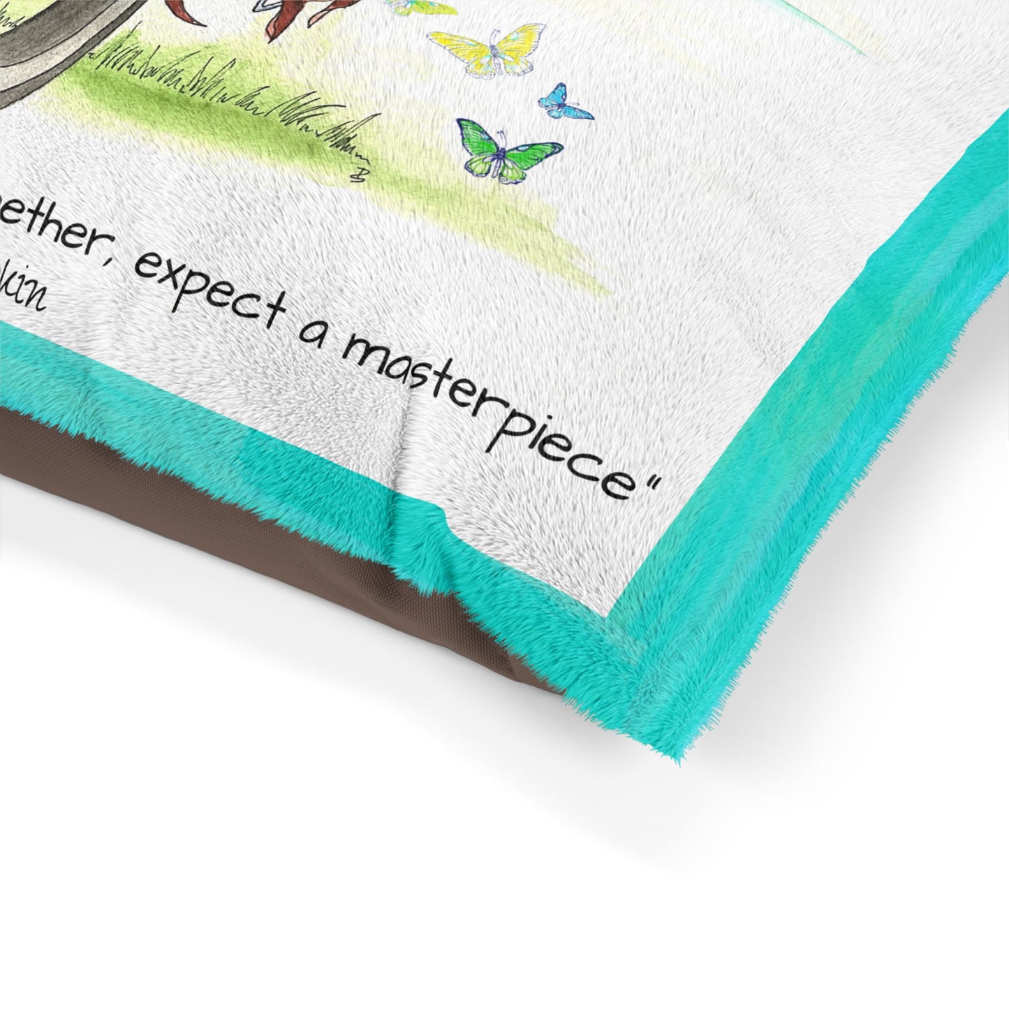 Dogi Butterfly Flutter Pet Bed "When skill and love..."
