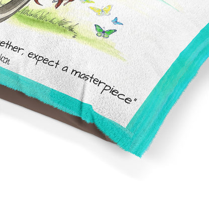 Dogi Butterfly Flutter Pet Bed "When skill and love..."