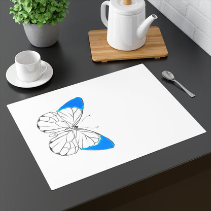 Placemat, 1pc Lucy Butterfly Med Blue