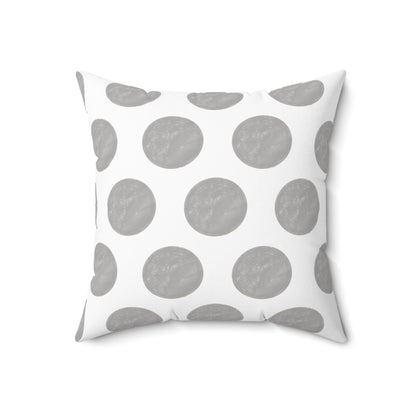 Polka Dot Joy Polyester Square Pillow "Solus Christus…”
