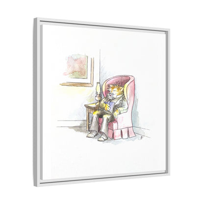 Kitty Fun Matte Canvas Framed