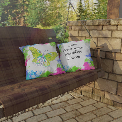 Swing Outdoor Pillow Light from within beautifies a home