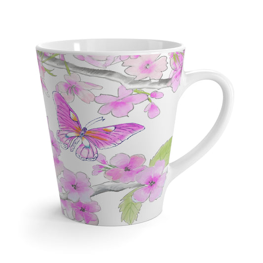 Butterfly Swing Latte Mug Pink