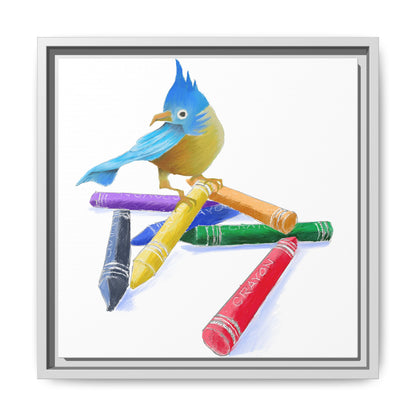 Jolly Birds Matte Canvas Framed