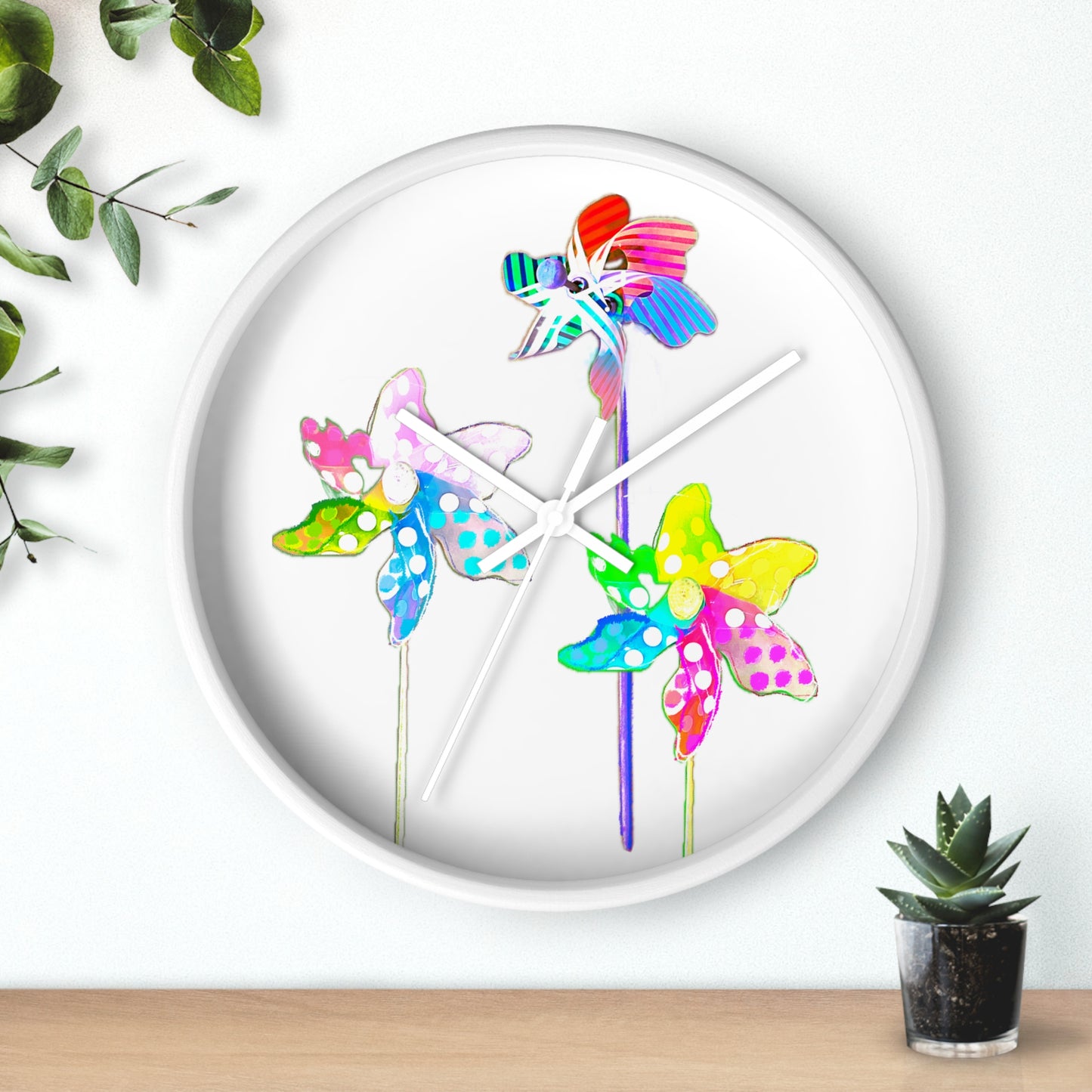 Celebrations Pin Wheel Wall Clock