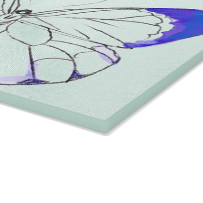 Chroma Glass Cutting Board Navy