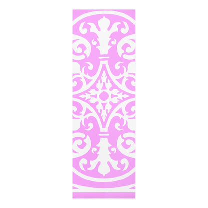 Scrollwork Exercise Mat Pink