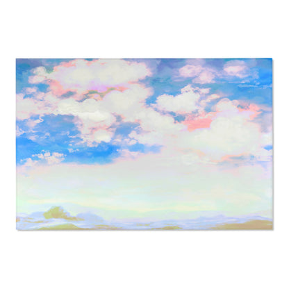 Joyful Landscapes Indoor Area Rug, Sky Blue