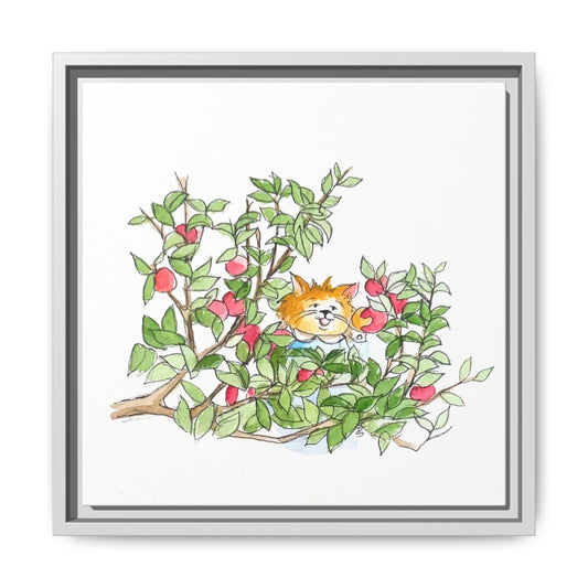 Kitty Fun Matte Canvas Framed