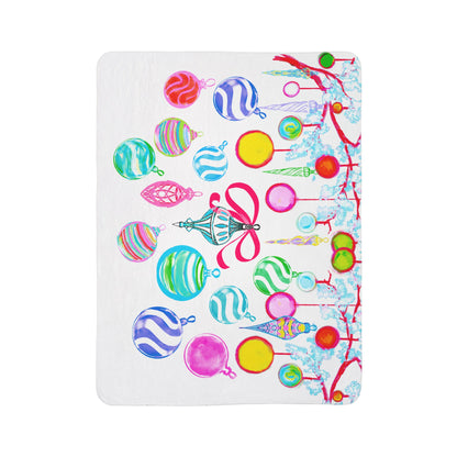 Fleece Sherpa Blanket Christmas Snuggle
