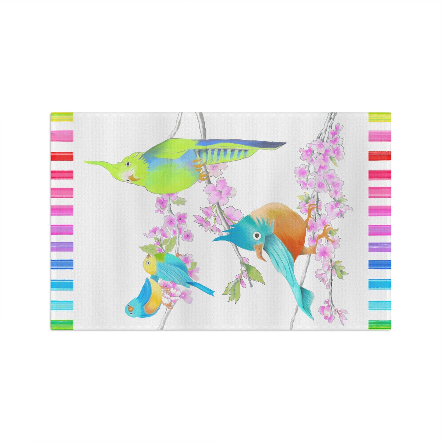Jolly Birds Microfiber Tea Towel