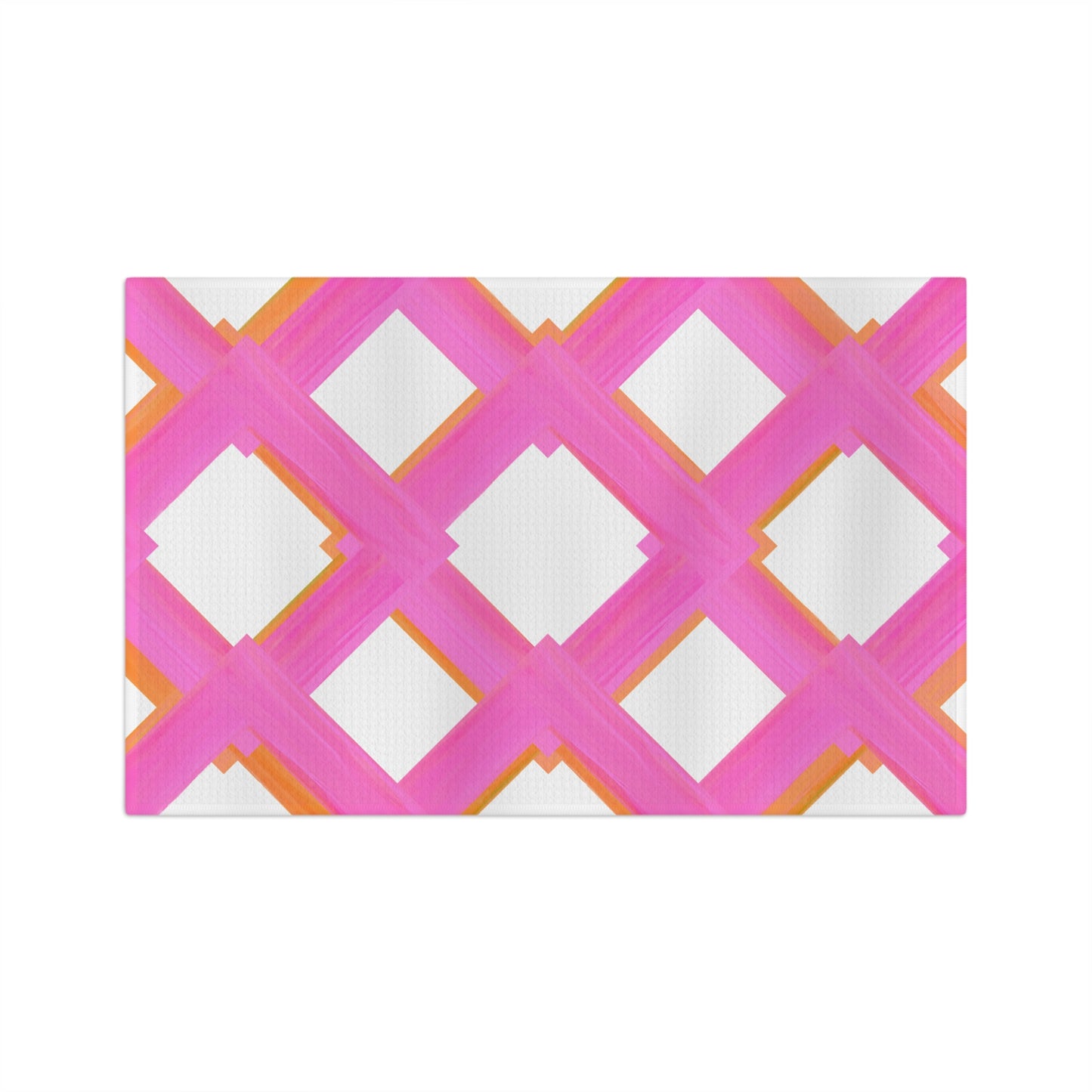 Dish Towels Microfiber Cheerful Trellis Pink