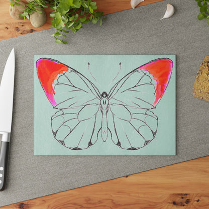 Chroma Glass Cutting Board Red