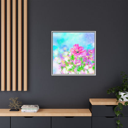 Flower Fun Framed Matte Canvas