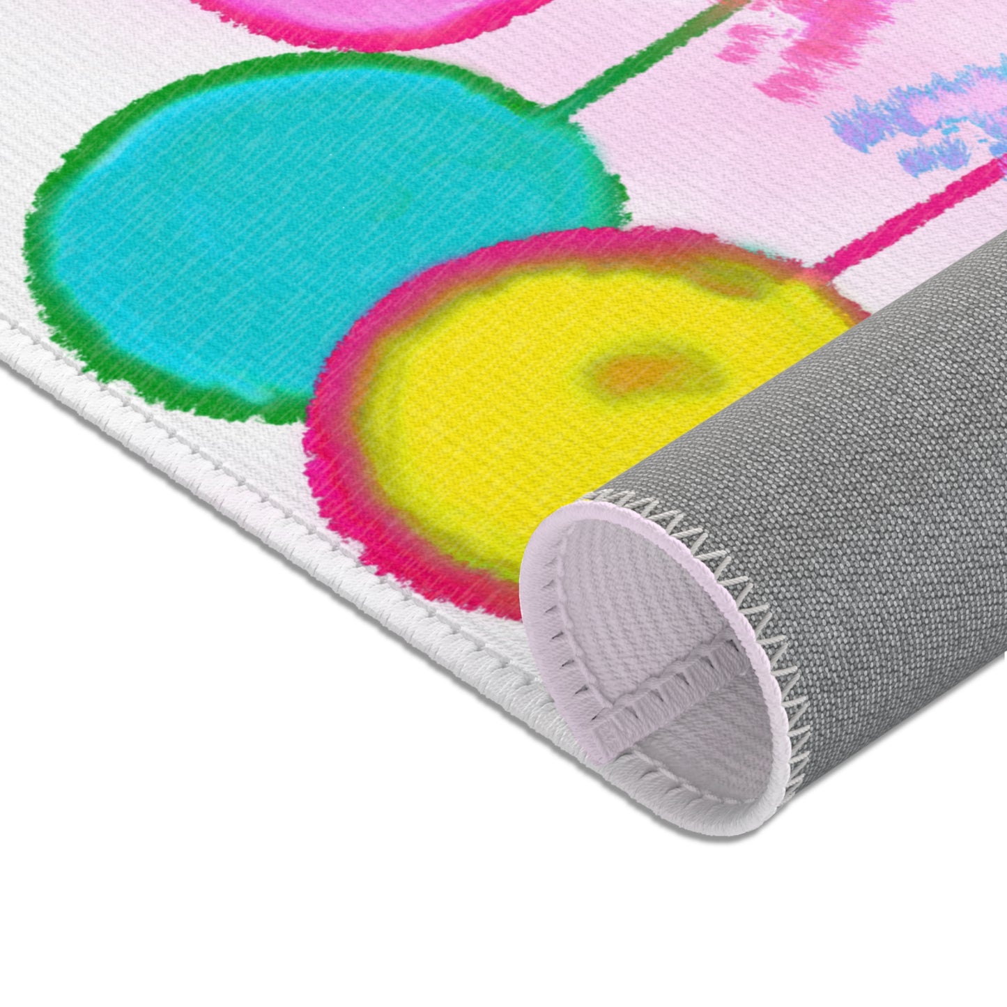 Christmas  Rugs Indoor Pink Whimsy Tree