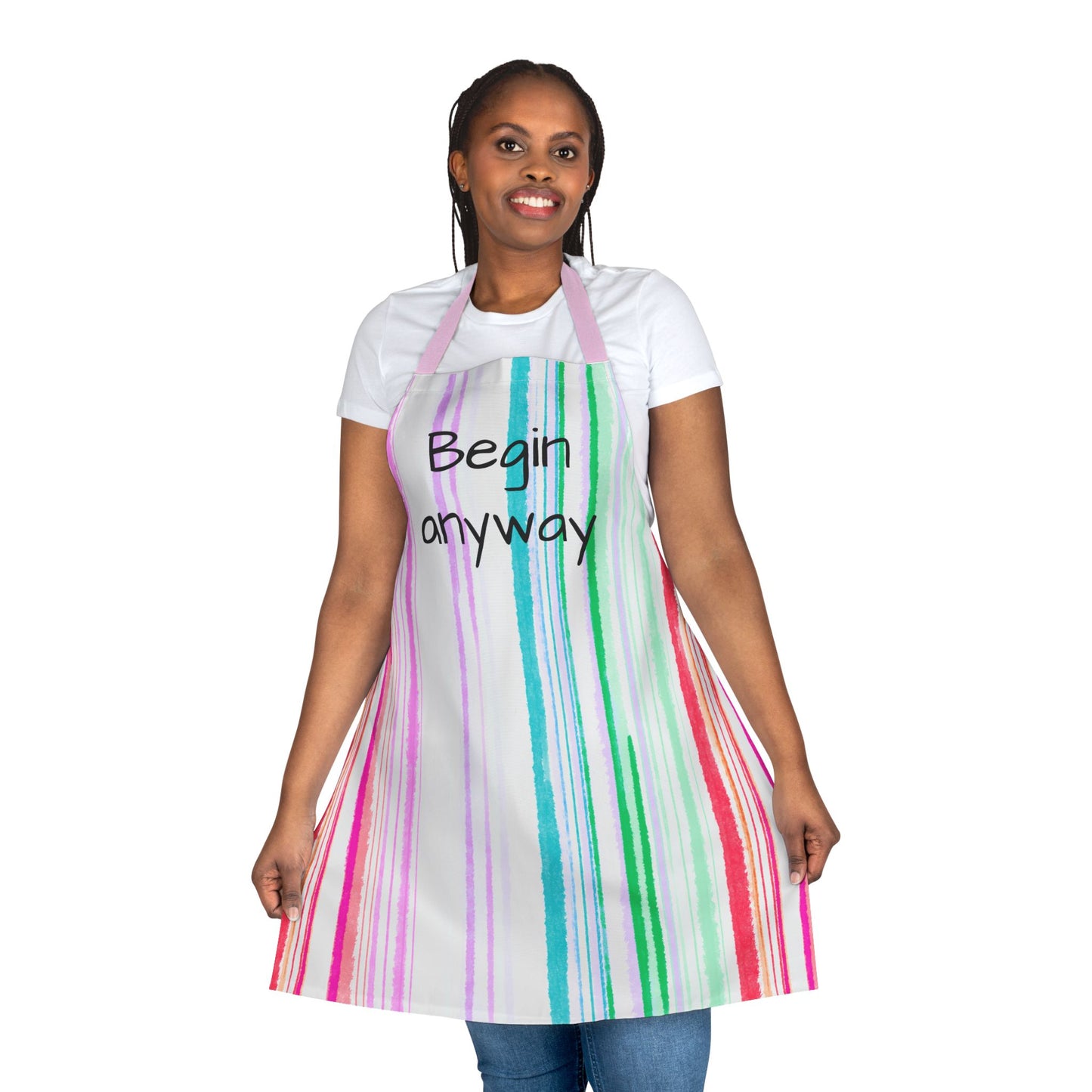 Watercolor Stripes Apron  Begin Away