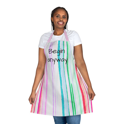 Watercolor Stripes Apron  Begin Away