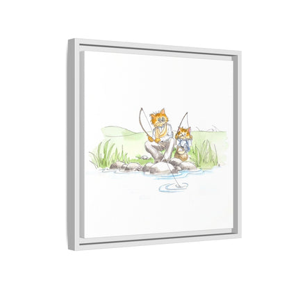Kitty Fun Matte Canvas Framed